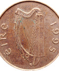 Ireland Coin 1995 2 Pingin Coins Irish Old Money Numismatic Collectible Europe Coins
