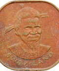 Coin 1974 2 Cents Swaziland King Sobhuza II Coins Africa Old Money Numismatic Collectible