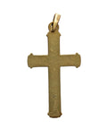 Christian Cross 14ct Gold Rolled Religion Vintage Jewellery Christianity Catholic Jesus Christ Necklace Church Crucifix Pendant
