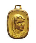 Virgin Mary Religion Pendant Medallion Vintage Jewellery Christianity Catholic Jesus Christ Christian Necklace Church
