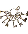 Vintage Keys Pendant Sterling Silver Accessories Jewellery for Women Decoration Décor Women’s
