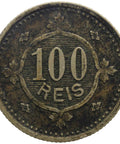 1900 100 Reis Portugal Coin Carlos I