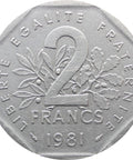 1981 2 Francs France Coin