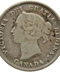 1899 5 Cents Canada Victoria Silver Coin