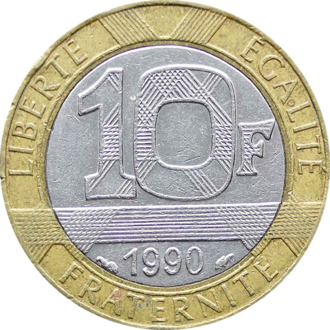1990 10 Francs France Coin