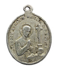 Church Virgin Mary Religion Pendant Medallion Vintage Jewellery Christianity Catholic Jesus Christ Christian Necklace