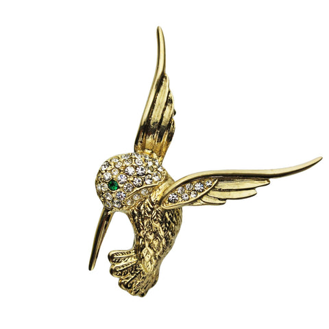 Vintage Brooch Hummingbird Colibri Jewellery for Women Accessories Decoration Décor Women’s