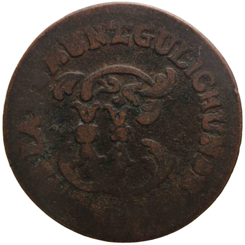 1786 PR 1/4 Stüber Coin Carl Theodor Germany Duchy of Jülich-Berg (German states)