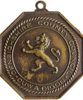 1937 Coronation Medal Denbighshire Council Duw a Digon King George VI and Queen Elizabeth