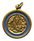 Religious Vintage Medallion Pendant Christianity Our Mary