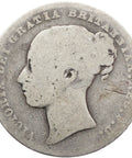 1877 Shilling Victoria Queen Great Britain Silver British Coin