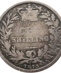 1873 Shilling Victoria Queen Great Britain Silver British Coin