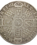 1693 Half Crown William and Mary Silver Coin United Kingdom 2nd busts