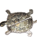 Silver Brooch Marcasite Turtle Vintage Jewellery for Women