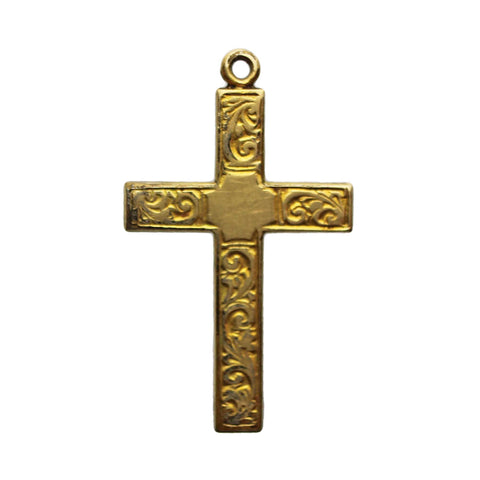 Antique Religion Cross 9 Ct Gold Plated Jewellery Christianity Catholic Jesus Christ Christian Necklace