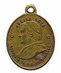 1875 Papal Vatican Medal Virgin Mary Religious Medallion of Our Lady of Graces