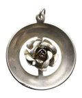 Flower Vintage Pendant Rose Silver 925 Jewellery for Women