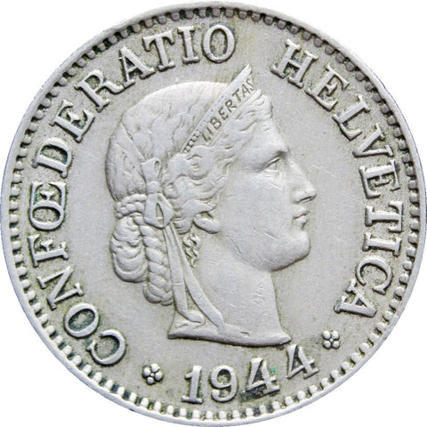 1944 10 Rappen Switzerland Coin