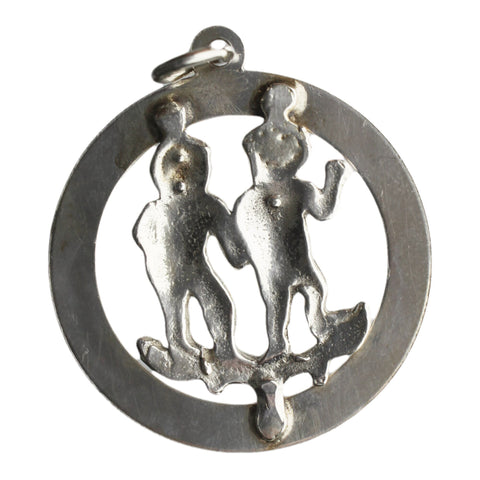Vintage Gemini Zodiac Signs Pendant Jewellery Necklace Accessories