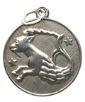 Vintage Capricorn Silver Zodiac Signs Pendant Jewellery Necklace Accessories