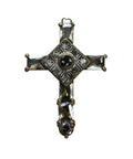 1800’s Antique Cross Pendant Religion Christianity Catholic Jesus Christ