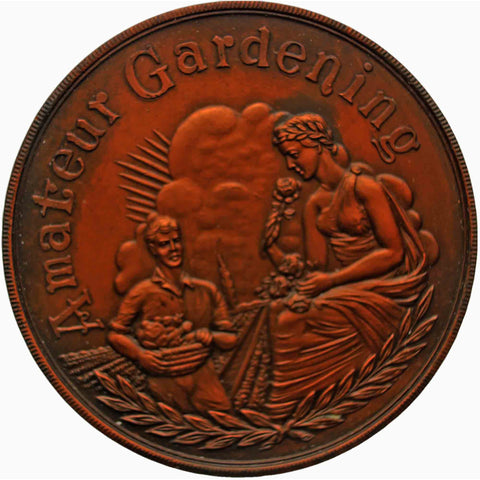 1954 Medal Award of Garden Merit British Large Medallion Vintage