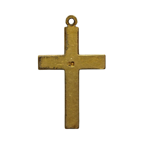 Antique Religion Cross 9 Ct Gold Plated Jewellery Christianity Catholic Jesus Christ Christian Necklace