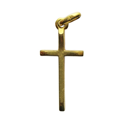 Cross 14ct Gold Rolled Christian Religion Vintage Jewellery Christianity Catholic Jesus Christ Necklace Church Crucifix