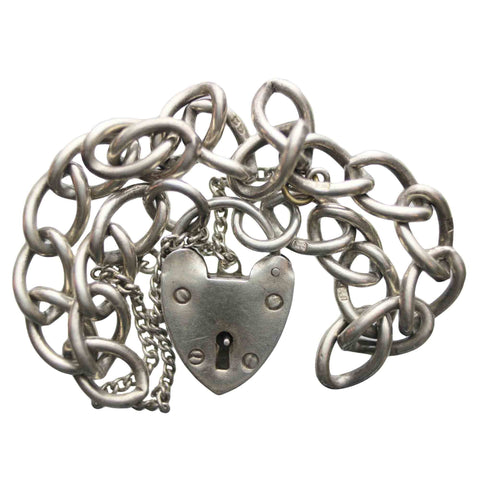 Bracelet with Lock Silver 925 Vintage Jewellery