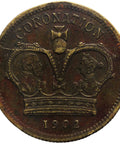 1902 Coronation of Edward VII Token Barratt & Co