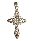 Vintage Cross Pendant Religious Jewellery Christianity Jesus Christ