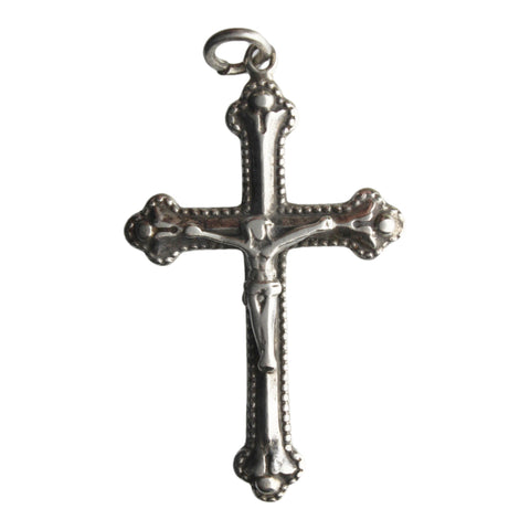 Vintage Cross Pendant Christian Sterling Silver Jewellery Christianity Religion Accessories Catholic Church
