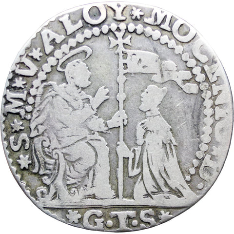 1700 – 1709 Italian States Venice 1/2 Ducato Alvise II Mocenigo Silver Coin