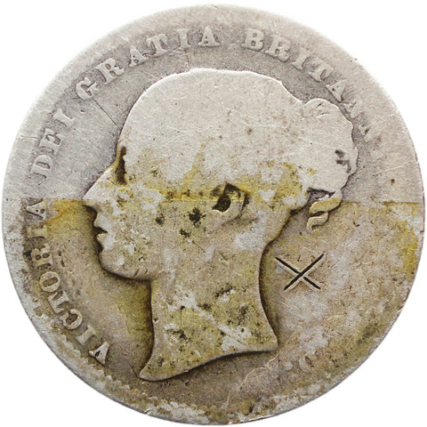 1872 Shilling Victoria Queen Great Britain Silver British Coin