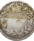 1872 Shilling Victoria Queen Great Britain Silver British Coin