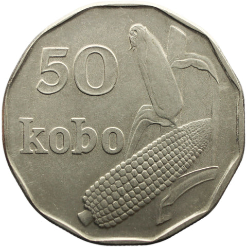 1991 50 Kobo Nigeria Coin