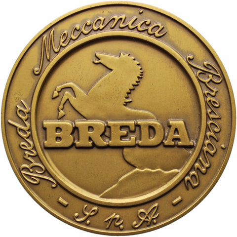 1980s Large Medal Italian Breda Company Military Transport Aircraft