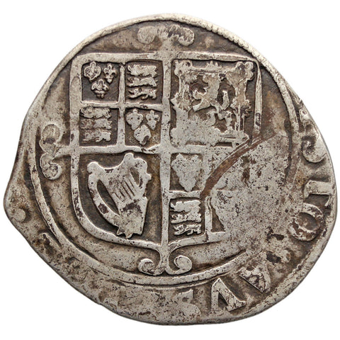 England 1639 – 1643 Shilling Charles I Coin Hammered Silver Group F, 6th bust Briot's