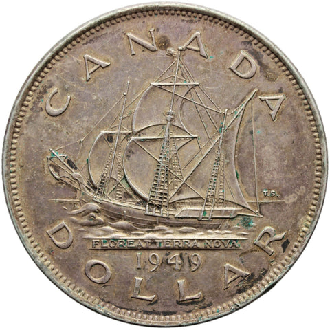 1949 Dollar Canada Coin George VI Silver