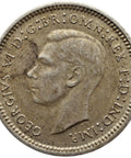 1943 3 Pence Australia Coin George VI Silver