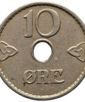 1940 10 Øre Norway Haakon VII Coin