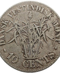 1862 10 Cents Danish West Indies Coin Frederik VII Silver