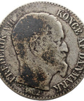 1862 10 Cents Danish West Indies Coin Frederik VII Silver
