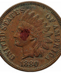 1880 One Cent United States Coin Indian Head