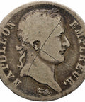 1808 A 1 Francs France Silver Coin Napoleon Bonaparte Paris Mint