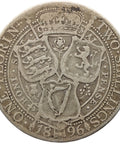 1896 Florin Victoria Coin UK Silver Two Shillings