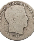 1812 1 Lira Kingdom of Italy Coin Napoleon I Silver