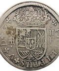 1719-1729 2 Reales Spain Coin Philip V Segovia Mint Silver