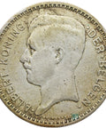 1934 20 Francs Belgium Coin Silver Albert I Dutch text