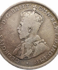 1914 One Florin Australia Coin George V Silver